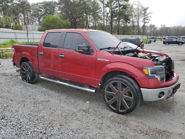 1FTFW1CF3EKE89049 - 2014 FORD F150 SUPERCREW RED photo 4