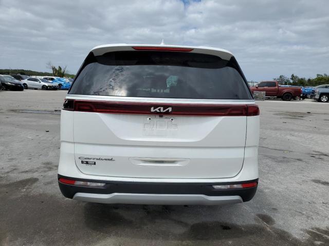 KNDNC5H31N6093446 - 2022 KIA CARNIVAL EX WHITE photo 6