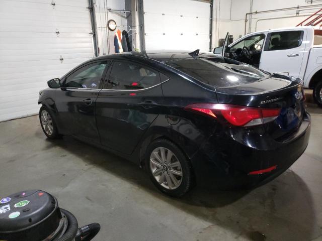 5NPDH4AE3FH561736 - 2015 HYUNDAI ELANTRA SE BLACK photo 2