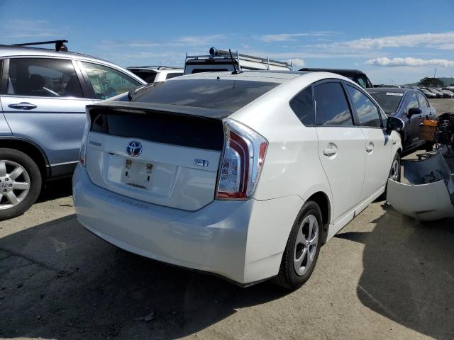 JTDKN3DU8E1767606 - 2014 TOYOTA PRIUS WHITE photo 3