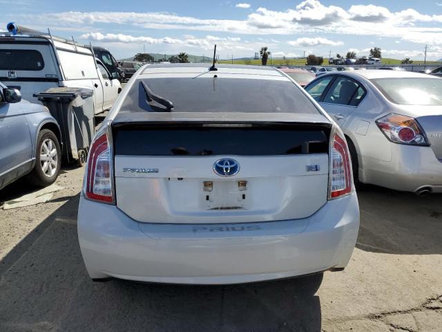 JTDKN3DU8E1767606 - 2014 TOYOTA PRIUS WHITE photo 6