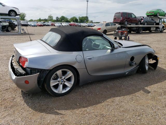 4USBU33517LW72089 - 2007 BMW Z4 3.0 SILVER photo 3