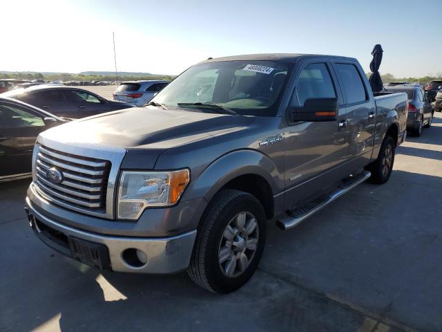 1FTFW1CT0BFC89482 - 2011 FORD F150 SUPERCREW GRAY photo 1