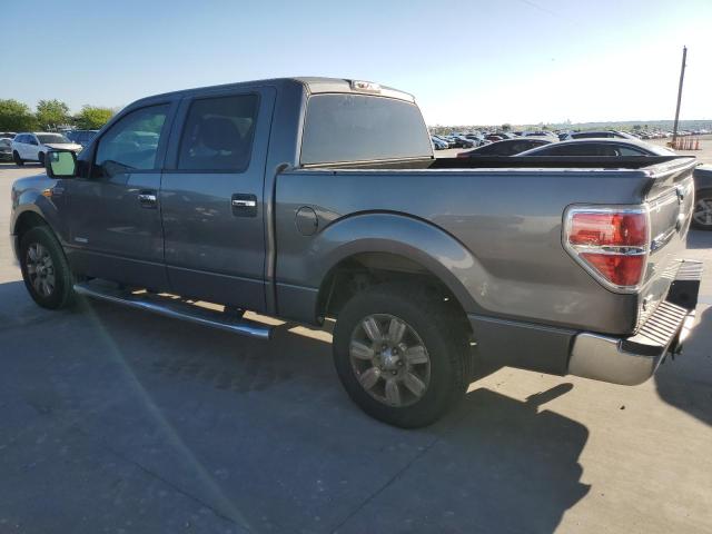 1FTFW1CT0BFC89482 - 2011 FORD F150 SUPERCREW GRAY photo 2