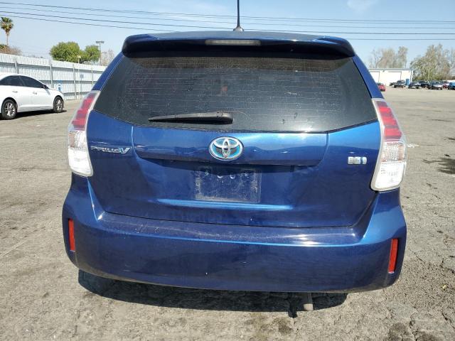 JTDZN3EU2FJ030237 - 2015 TOYOTA PRIUS V BLUE photo 6