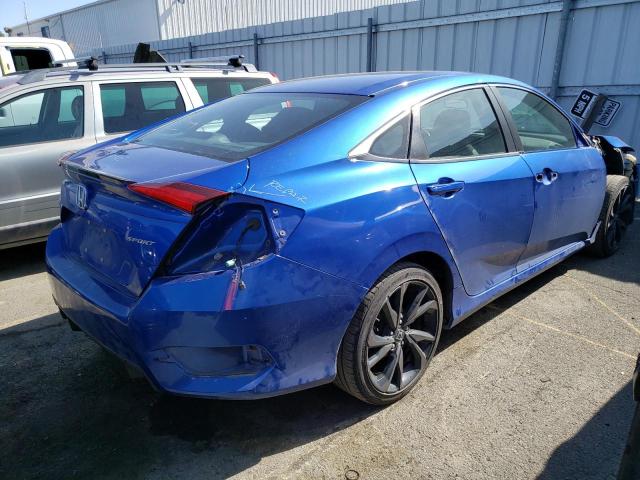 19XFC2F89KE201142 - 2019 HONDA CIVIC SPORT 蓝色 照片 3