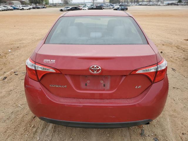 5YFBURHE1EP079452 - 2014 TOYOTA COROLLA L RED photo 6