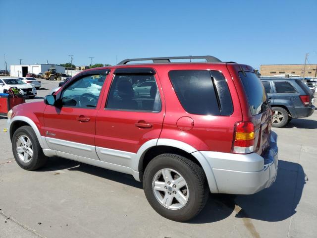 1FMCU49H37KA36325 - 2007 FORD ESCAPE HEV RED photo 2