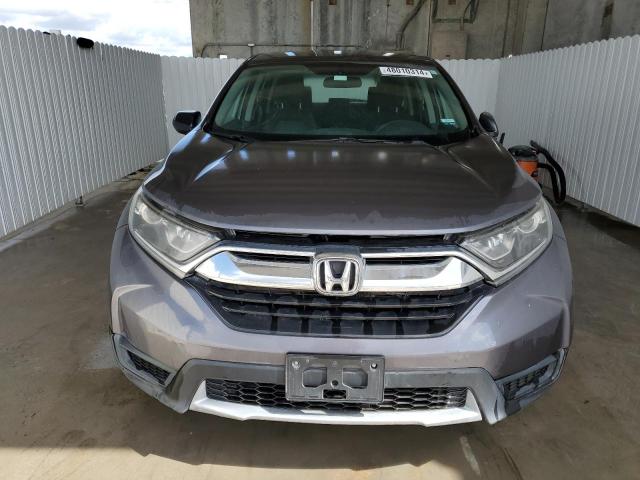 2HKRW6H31JH205385 - 2018 HONDA CR-V LX GRAY photo 5