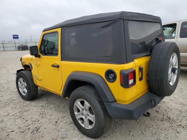 1C4GJXAN8MW637137 - 2021 JEEP WRANGLER SPORT YELLOW photo 2