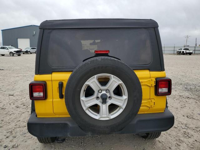 1C4GJXAN8MW637137 - 2021 JEEP WRANGLER SPORT YELLOW photo 6