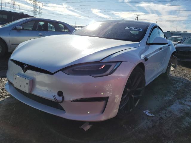 5YJSA1E51NF470627 - 2022 TESLA MODEL S 白色 照片 1