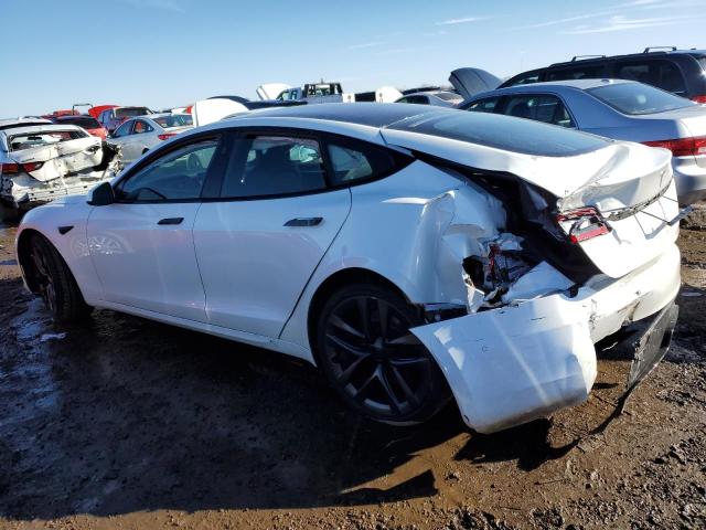 5YJSA1E51NF470627 - 2022 TESLA MODEL S 白色 照片 2
