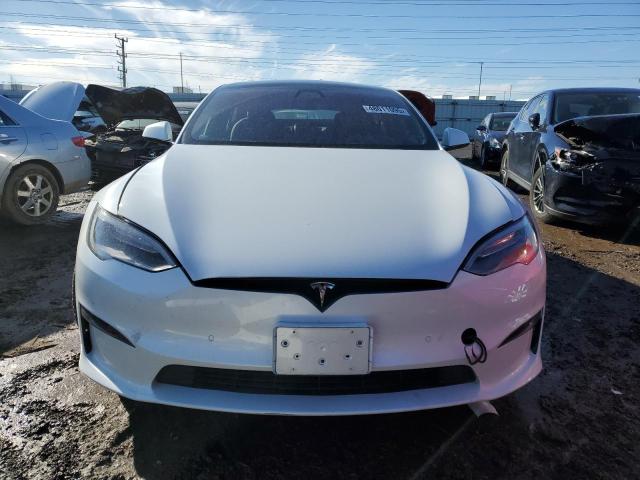 5YJSA1E51NF470627 - 2022 TESLA MODEL S 白色 照片 5