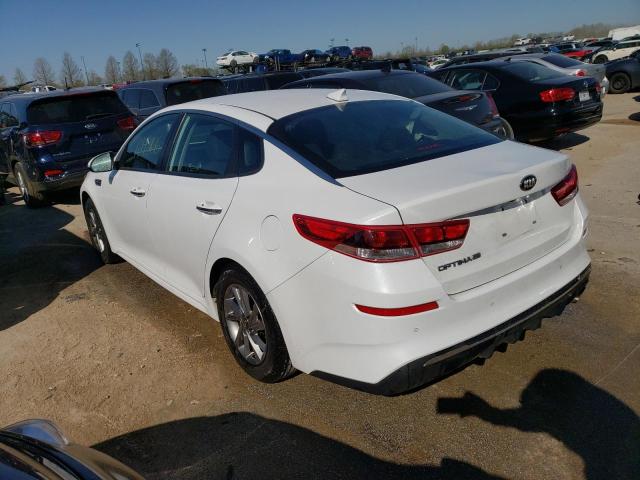 5XXGT4L31KG283934 - 2019 KIA OPTIMA LX WHITE photo 2