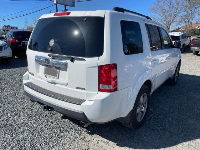 5FNYF48509B028839 - 2009 HONDA PILOT EXL WHITE photo 4