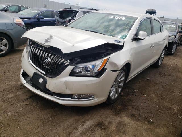 1G4GB5G33EF190057 - 2014 BUICK LACROSSE WHITE photo 2