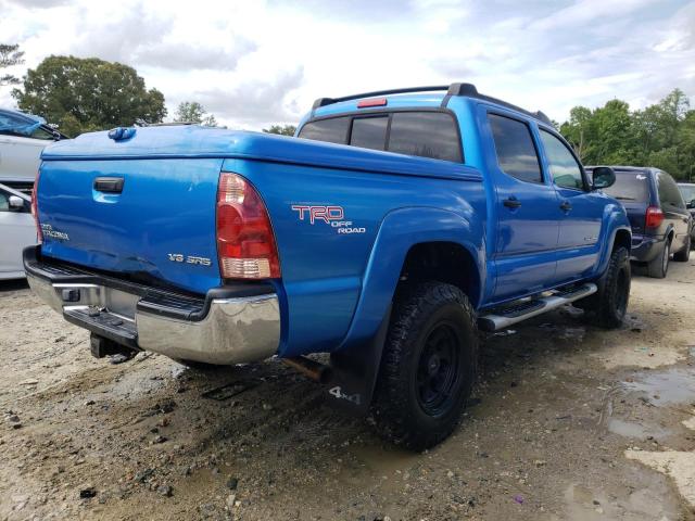 5TELU42N55Z035240 - 2005 TOYOTA TACOMA DOUBLE CAB 蓝色 照片 4