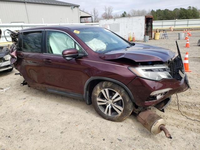 5FNYF6H31HB034447 - 2017 HONDA PILOT EX MAROON photo 4