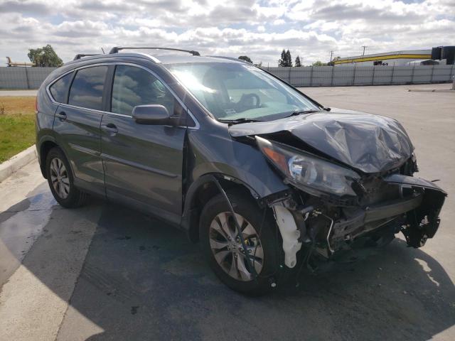 2HKRM4H72CH629593 - 2012 HONDA CR-V EXL GRAY photo 4