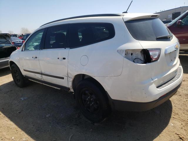 1GNKRFKD2DJ113604 - 2013 CHEVROLET TRAVERSE LS WHITE photo 2