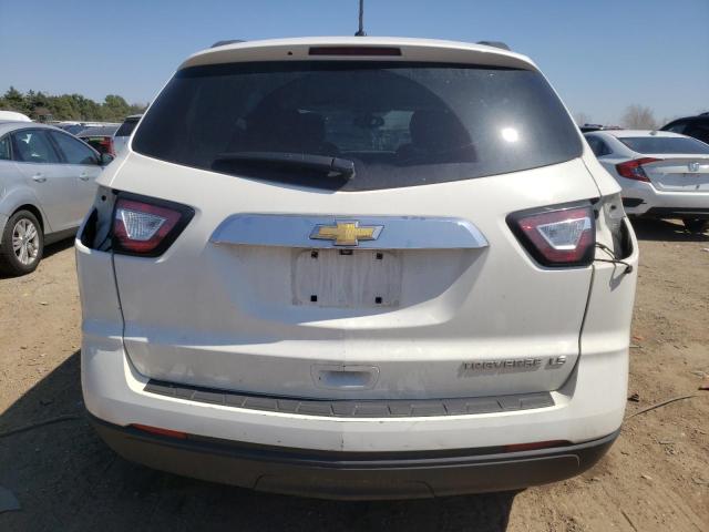 1GNKRFKD2DJ113604 - 2013 CHEVROLET TRAVERSE LS WHITE photo 6