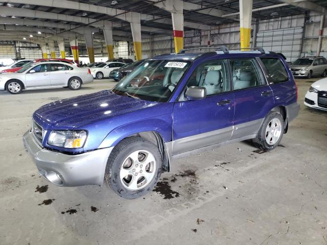 JF1SG65634H758755 - 2004 SUBARU FORESTER 2.5XS ლურჯი ფოტო 1
