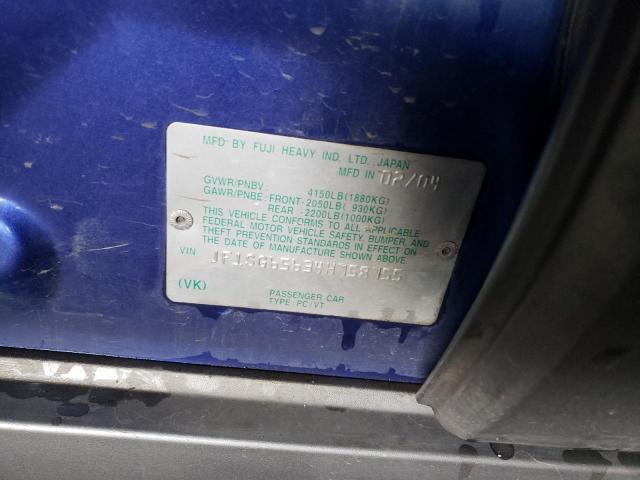 JF1SG65634H758755 - 2004 SUBARU FORESTER 2.5XS ლურჯი ფოტო 13
