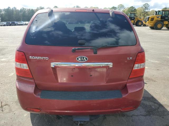 KNDJD735285794846 - 2008 KIA SORENTO EX RED photo 6