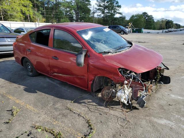 3N1CN7AP6FL827132 - 2015 NISSAN VERSA S RED photo 4