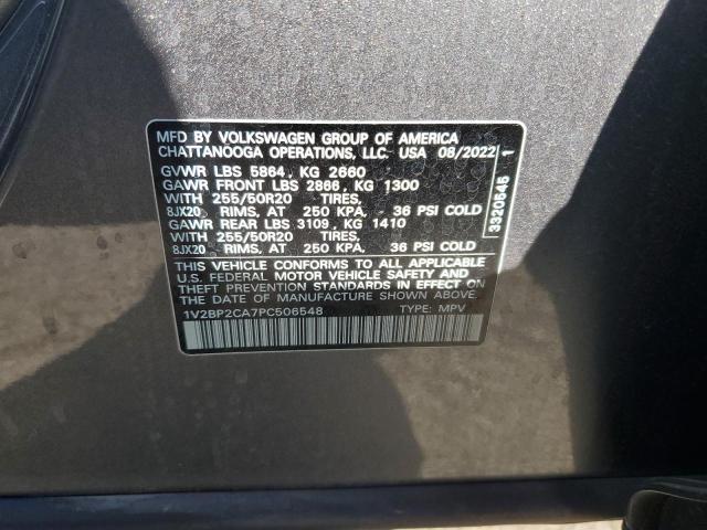 1V2BP2CA7PC506548 - 2023 VOLKSWAGEN ATLAS SEL Boz foto 13