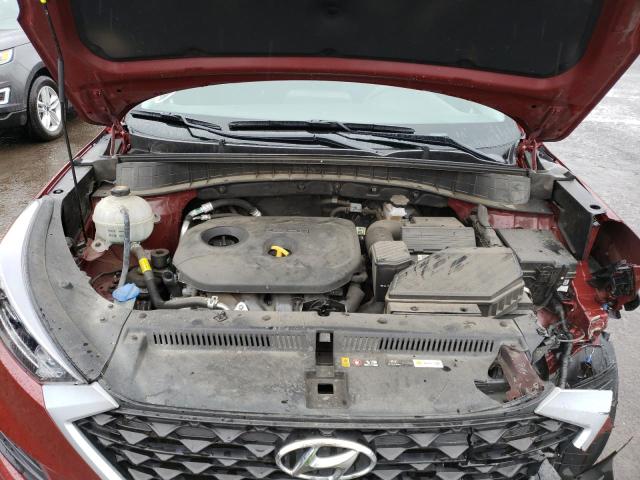 KM8J3CA49KU079867 - 2019 HYUNDAI TUCSON LIMITED BURGUNDY photo 11