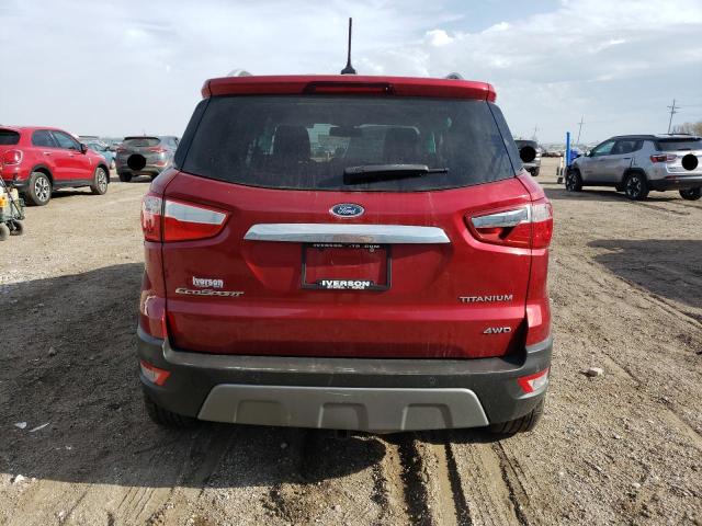 MAJ6P1WL7JC201154 - 2018 FORD ECOSPORT TITANIUM RED photo 6