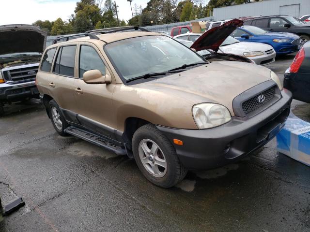 KM8SB12B64U643843 - 2004 HYUNDAI SANTA FE GL GOLD photo 4