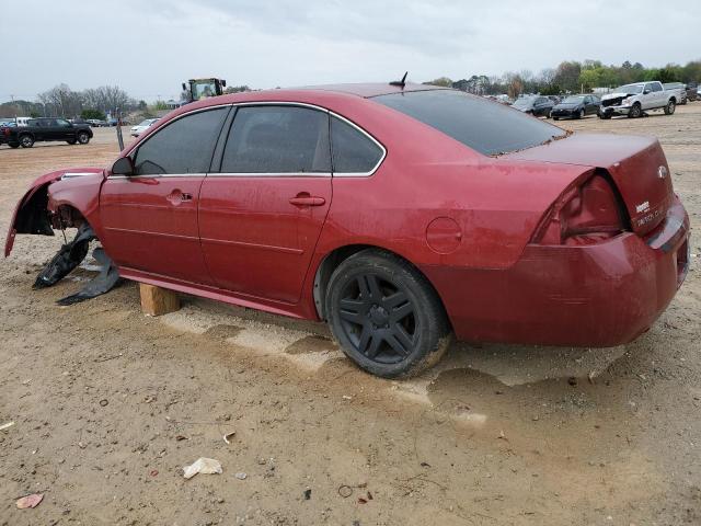 2G1WG5E36D1210529 - 2013 CHEVROLET IMPALA LT RED photo 2