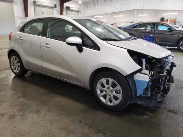 KNADM5A32D6211678 - 2013 KIA RIO LX SILVER photo 4