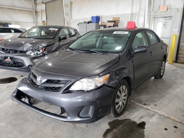 2T1BU4EE3CC865886 - 2012 TOYOTA COROLLA BASE GRAY photo 2