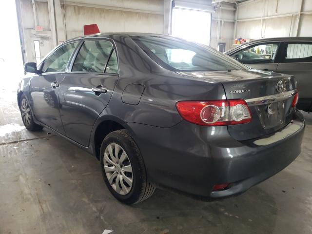 2T1BU4EE3CC865886 - 2012 TOYOTA COROLLA BASE GRAY photo 3