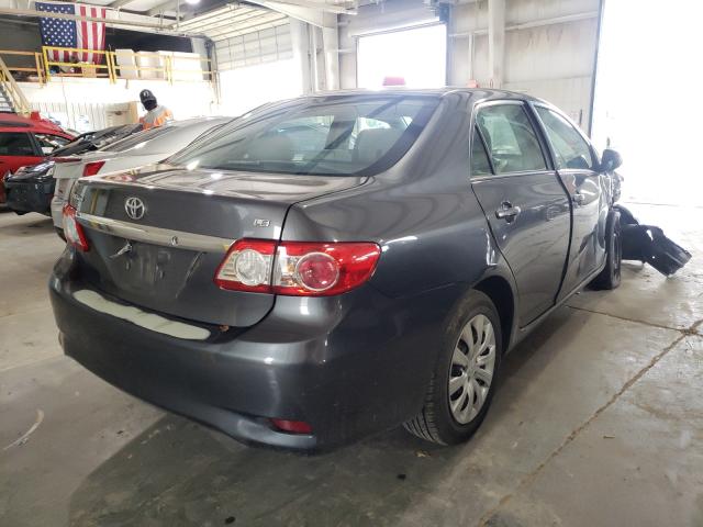 2T1BU4EE3CC865886 - 2012 TOYOTA COROLLA BASE GRAY photo 4