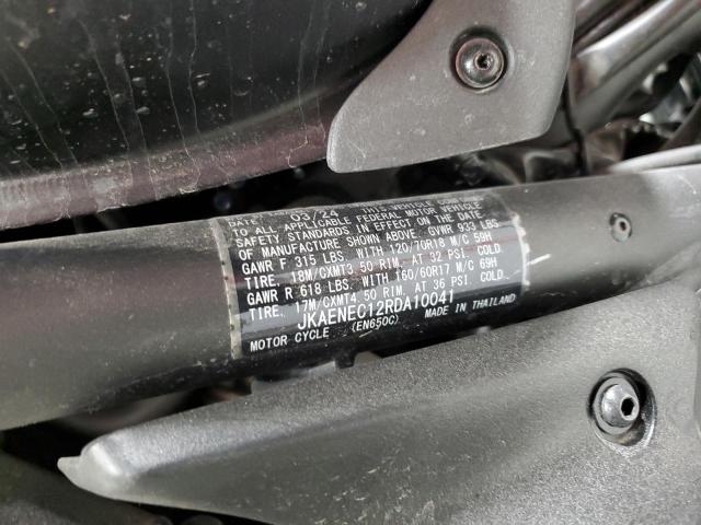 JKAENEC12RDA10041 - 2024 KAWASAKI EN650 C BLACK photo 10