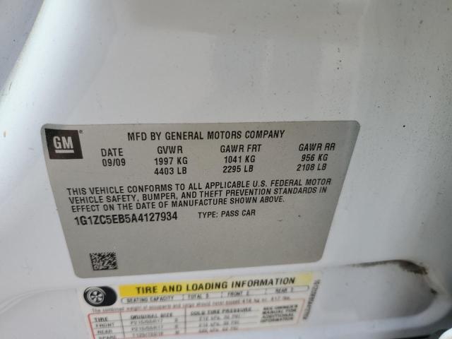 1G1ZC5EB5A4127934 - 2010 CHEVROLET MALIBU 1LT 白色 照片 12