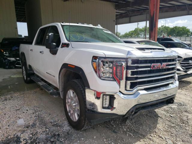 1GT49NEY9MF288221 - 2021 GMC SIERRA K2500 SLT WHITE photo 1