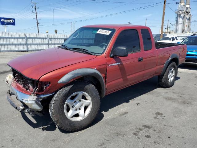 5TESN92N74Z394755 - 2004 TOYOTA TACOMA XTRACAB PRERUNNER წითელი ფოტო 1