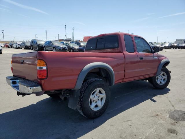 5TESN92N74Z394755 - 2004 TOYOTA TACOMA XTRACAB PRERUNNER წითელი ფოტო 3