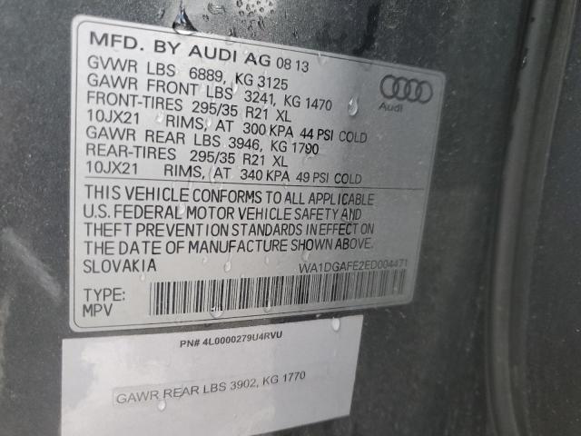 WA1DGAFE2ED004471 - 2014 AUDI Q7 PRESTIGE 灰色 照片 13