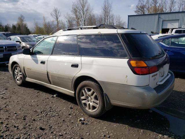 4S3BH6653Y7645414 - 2000 SUBARU LEGACY OUTBACK WHITE photo 2