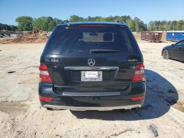 4JGBB8GB6BA676731 - 2011 MERCEDES-BENZ ML 350 4MATIC BLACK photo 6