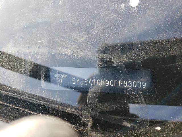 5YJSA1CP9CFP03039 - 2012 TESLA MODEL S Сірий фото 13