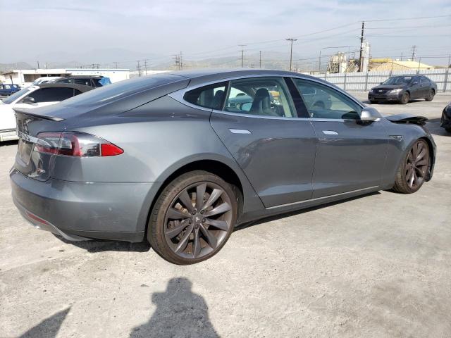 5YJSA1CP9CFP03039 - 2012 TESLA MODEL S Сірий фото 3