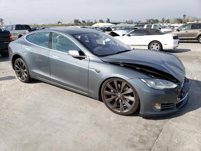 5YJSA1CP9CFP03039 - 2012 TESLA MODEL S Сірий фото 4
